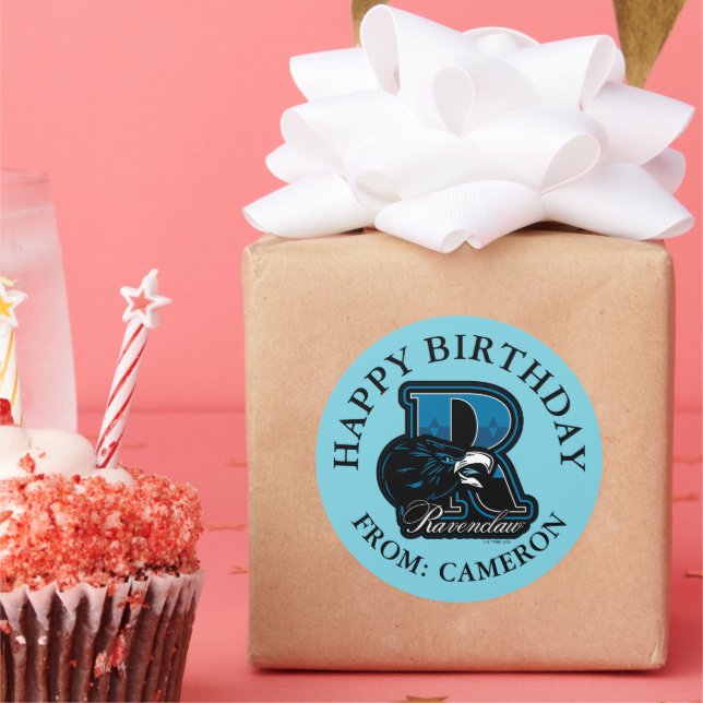 Sticker Rond HARRY POTTER™ | RAVENCLAW™ Joyeux anniversaire (Fête)