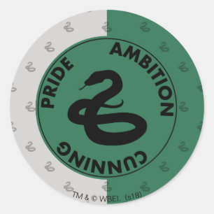 Sticker Rond Harry Potter   SLYTHERIN™ Caractéristiques graphiq