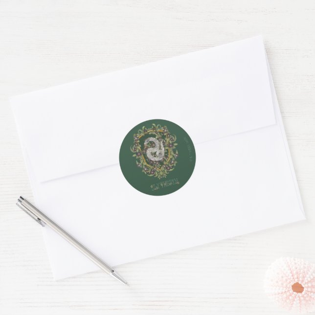 Sticker Rond HARRY POTTER™ | SLYTHERIN™ Crest (Enveloppe)