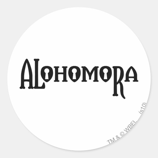 Sticker Rond Harry Potter Spell | Alohomora (Devant)