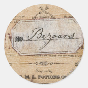 Sticker Rond Harry Potter Spell   Bezoars