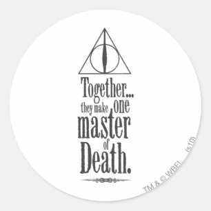 Sticker Rond Harry Potter Spell   Maître de la mort