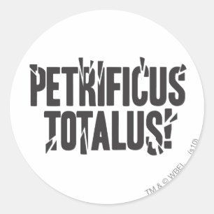 Sticker Rond Harry Potter Spell   Petrificus Totalus !
