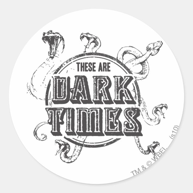 Sticker Rond Harry Potter Spell | Temps sombres (Devant)