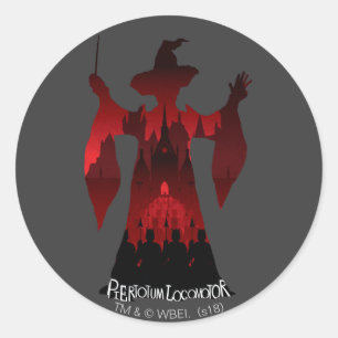 Sticker Rond Harry Potter   Statue de l'armée du professeur McG