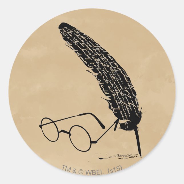 Sticker Rond Harry Potter | Verres Et Qualité (Devant)