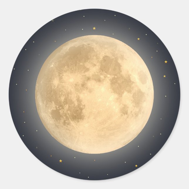 Sticker Rond Harvest moon (Devant)