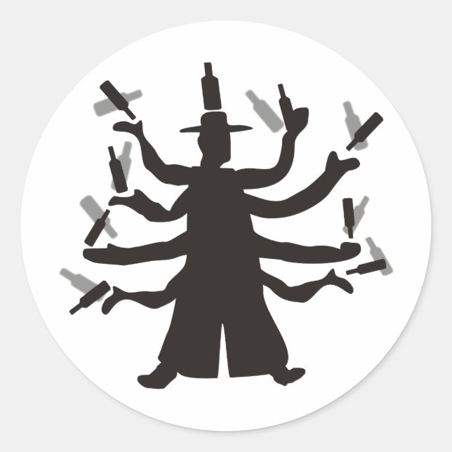 Sticker Rond Hassidic Bottle Dance (Devant)
