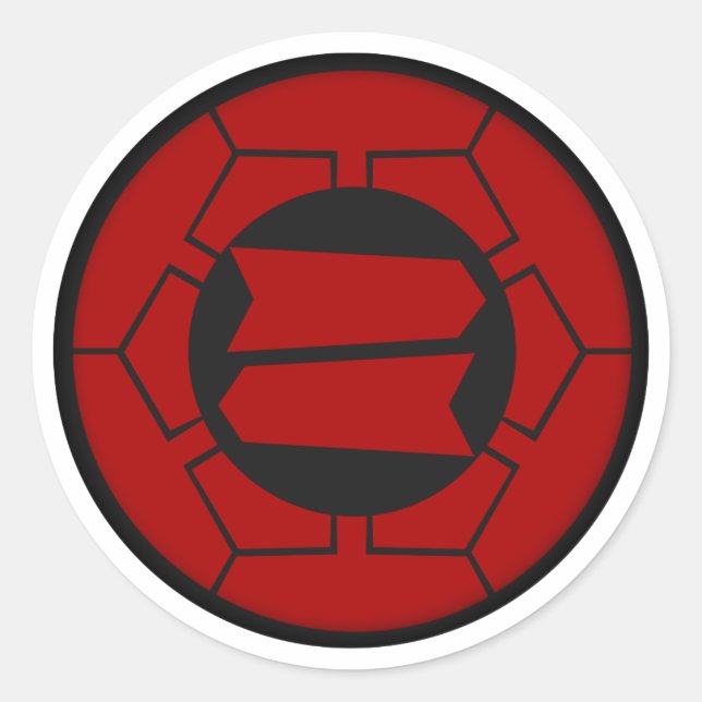 Sticker Rond Hattori Clan Kamon (Devant)