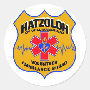 Sticker Rond Hatzolah d'autocollant de docteur de Williamsburg