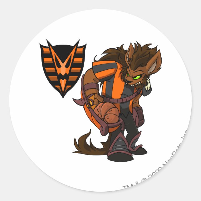Sticker Rond Haunted Woods Team Capitaine 1 (Devant)