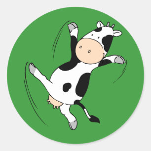 Sticker Rond Haut Cow.png de coup de pied