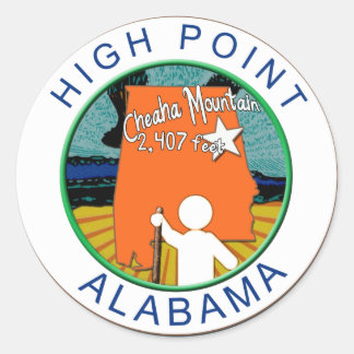 STICKER ROND HAUT POINT ALABAMA CHEAHA MT.