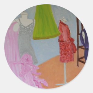 Sticker Rond Haute Couture vintage