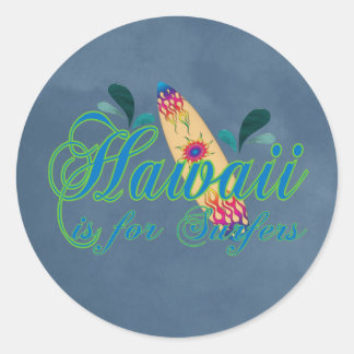 Sticker Rond Hawaii est pour les surfeurs