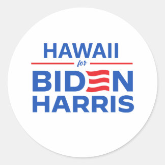 Sticker Rond Hawaii pour Biden Harris