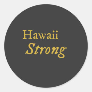 Sticker Rond Hawaii Strong
