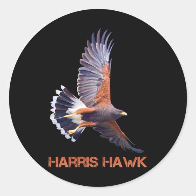 Sticker Rond Hawk Kamala Harris, Président (Devant)