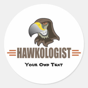 Sticker Rond HAWKS - Oiseaux, équipe sportive de l'école Masc
