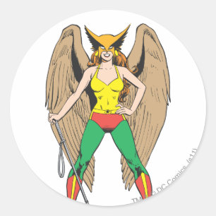 Sticker Rond Hawkwoman