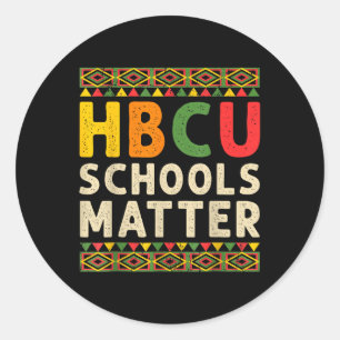 Sticker Rond Hbcu School Historique Black College Étudiant Alum