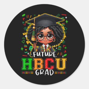 Sticker Rond Hbcu Vêtements Pour Enfants Futur Hbcu Grad Fille 