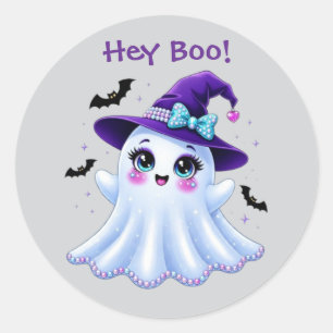 Sticker Rond Hé Boo!