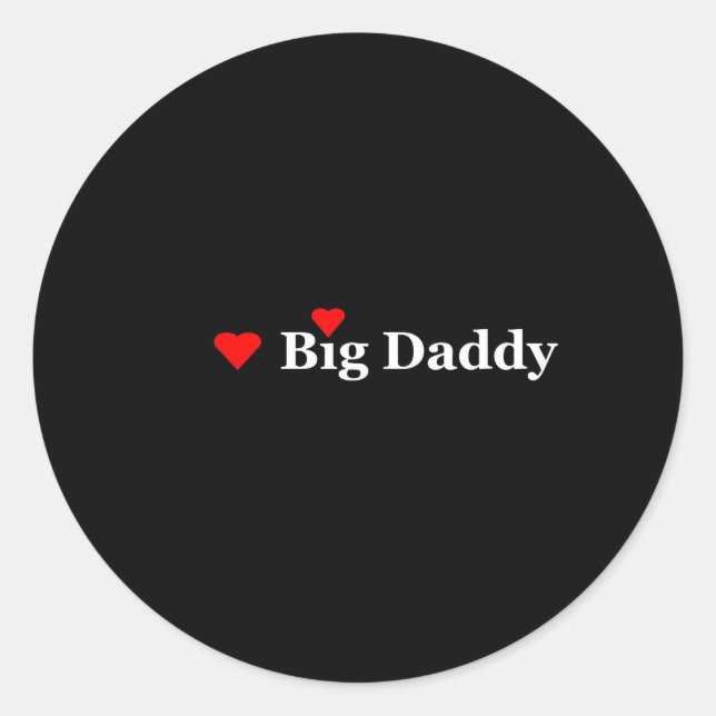 Sticker Rond Heart Big Daddy (Devant)