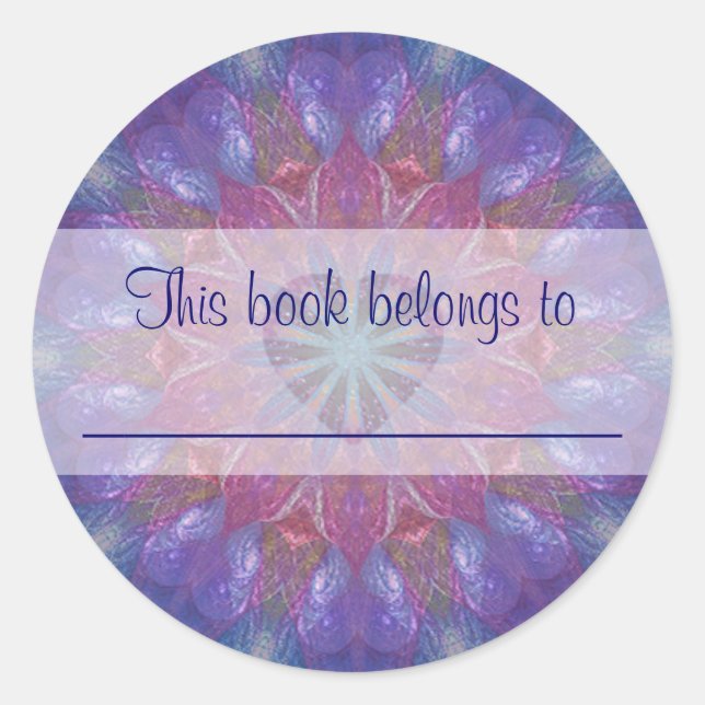 Sticker Rond Heart Mandala (Devant)