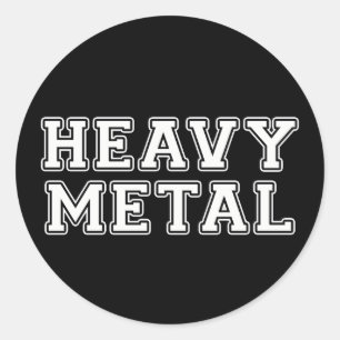Sticker Rond Heavy metal