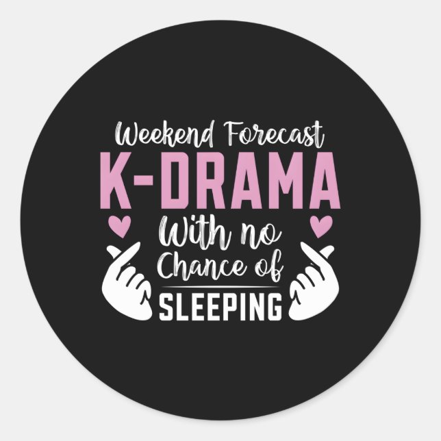 Sticker Rond Hebdomadaire K-Drama Coréen Kdrama Mama (Devant)