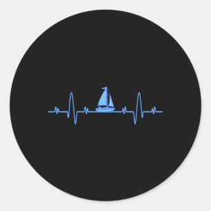 Sticker Rond Hebeat voilier capitaine navigateurs
