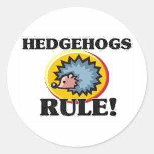 Sticker Rond HÉDGEHOGS Règle !