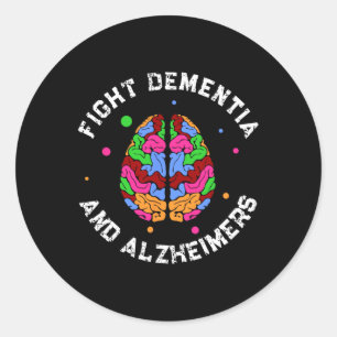 Sticker Rond Heimerheimer Sensibilisation Endheimer Lutter cont