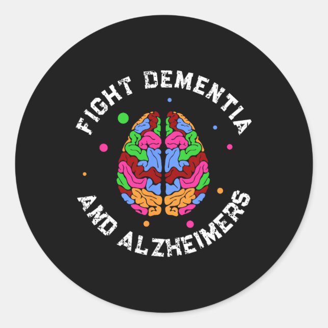 Sticker Rond Heimerheimer Sensibilisation Endheimer Lutter cont (Devant)