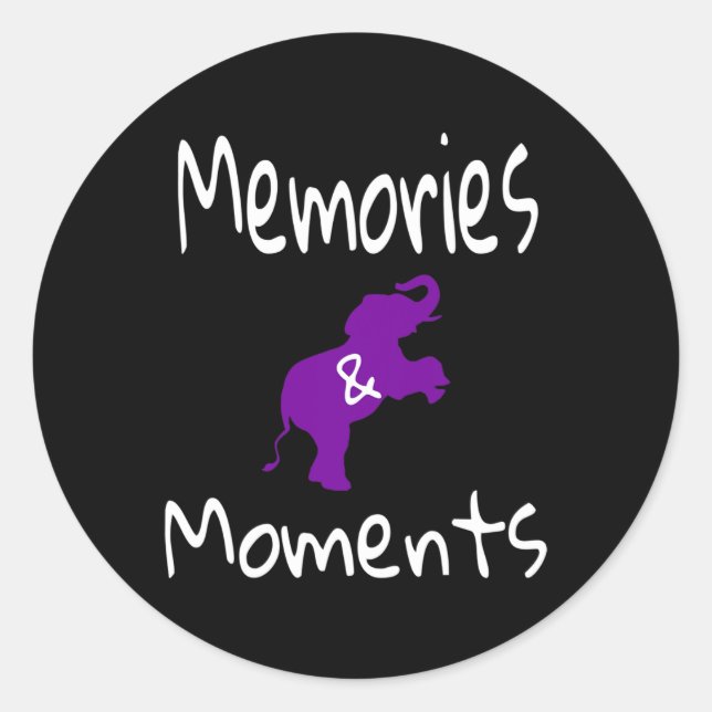 Sticker Rond Heimerheimer Sensibilisation Violet Elephant Suppo (Devant)
