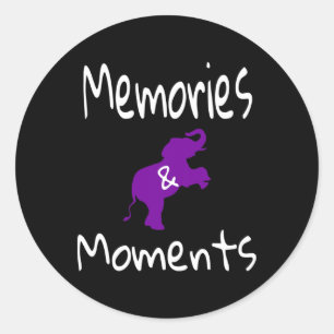 Sticker Rond Heimerheimer Sensibilisation Violet Elephant Suppo