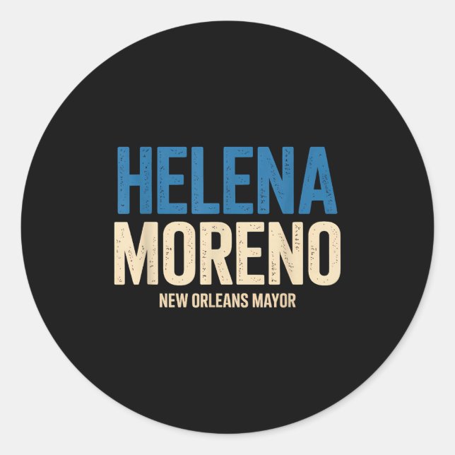 Sticker Rond Helena Moreno New Orleans Mayor  (Devant)