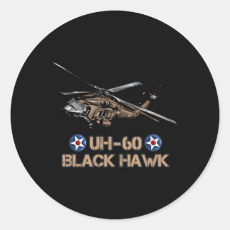Sticker Rond Hélicoptère Huey pour Hawk Black Hawk - 60 - Aéron