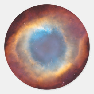 Sticker Rond Helix Nebula par Hubble