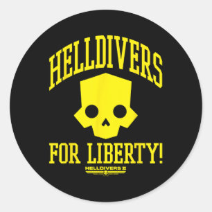 Sticker Rond Helldivers 2 Sony Playstation Video Jeu Pour Liber