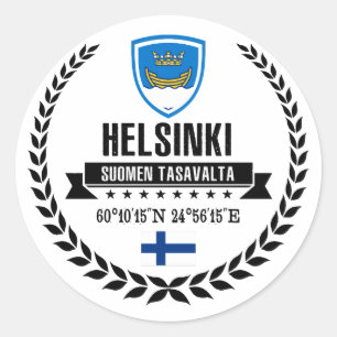 Sticker Rond Helsinki