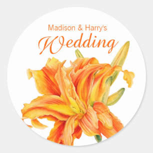 Sticker Rond Hemerocallis
