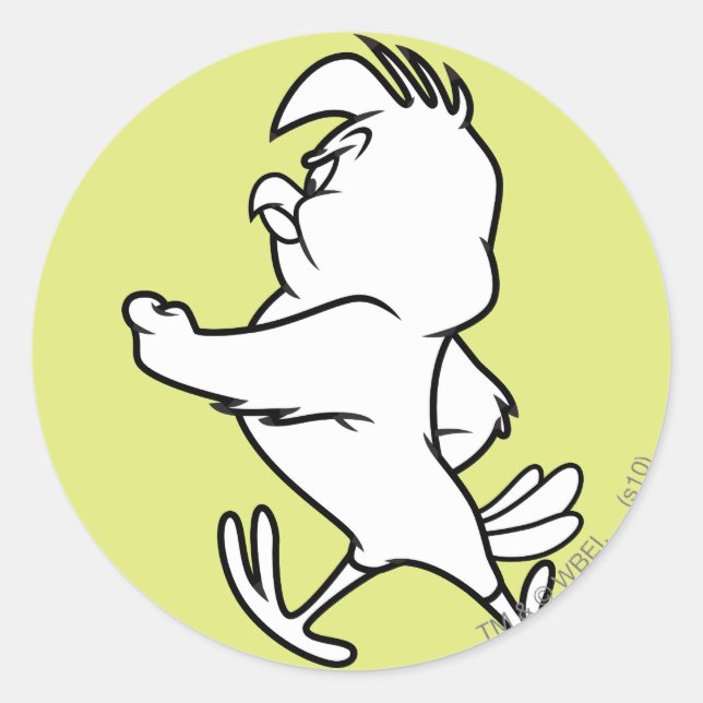 Sticker Rond Henery Hawk Walking (Devant)