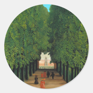 Sticker Rond Henri Rousseau, Allée dans le parc à Saint-Cloud