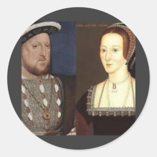 Sticker Rond Henry 8th et Anne Boleyn