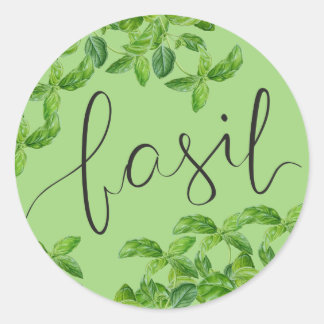 Sticker Rond Herbes de basques