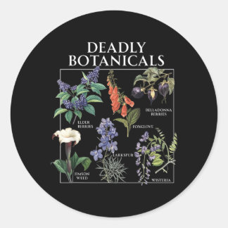 Sticker Rond Herbologie Botanique de l'Agence Gouvernementale F