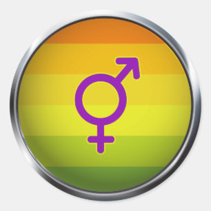 Sticker Rond Hermaphrodite
