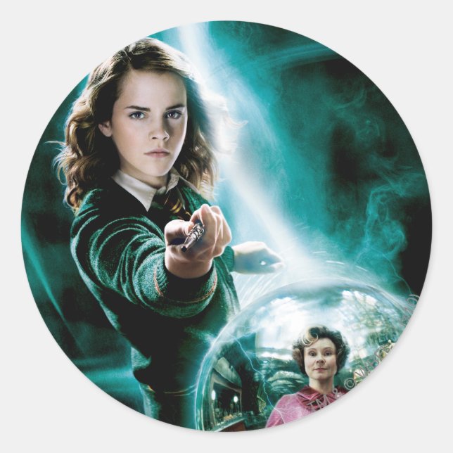 Sticker Rond Hermione Granger et le professeur Umbridge (Devant)